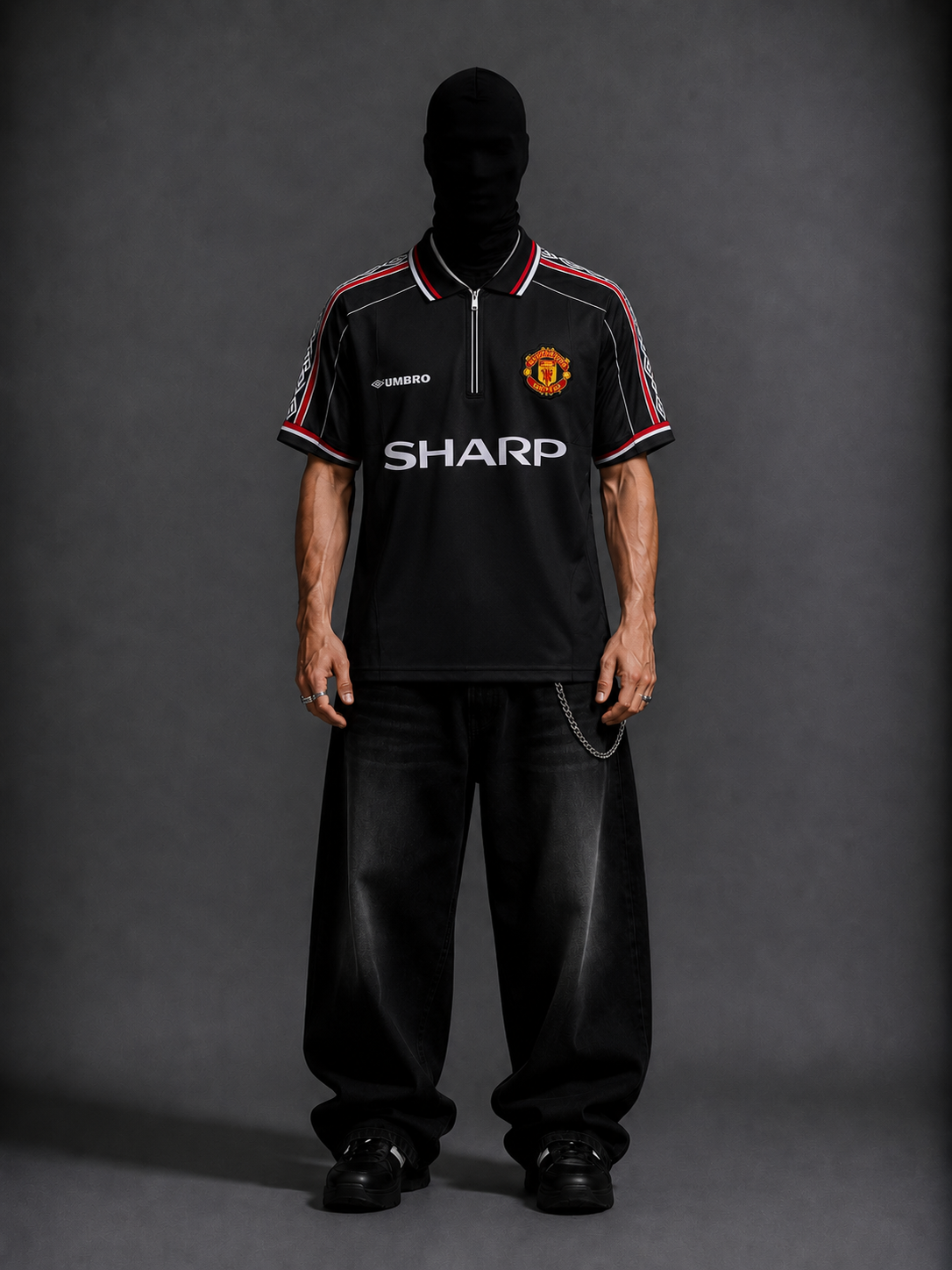 Manchester United 1998-1999 Beckham away half sleeves