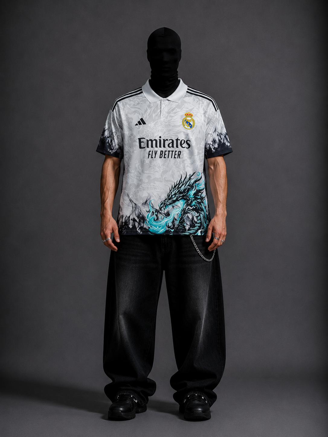Real madrid x green dragon special edition half sleeves kit