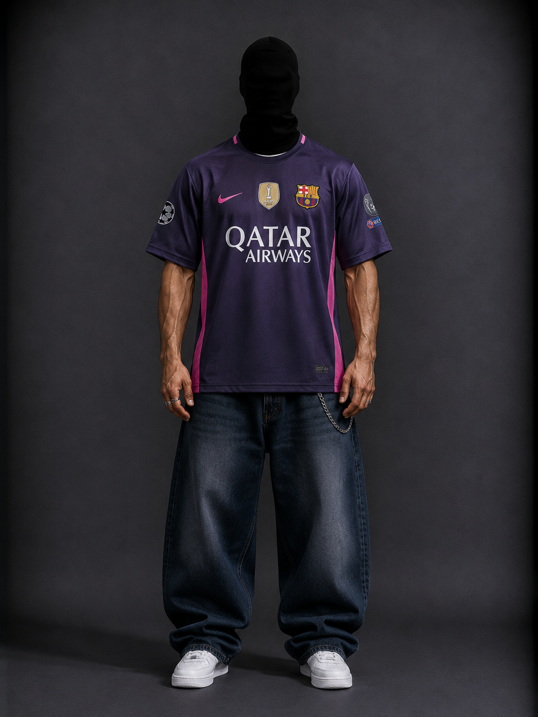 Barcelona messi away 2016-17 half sleeves