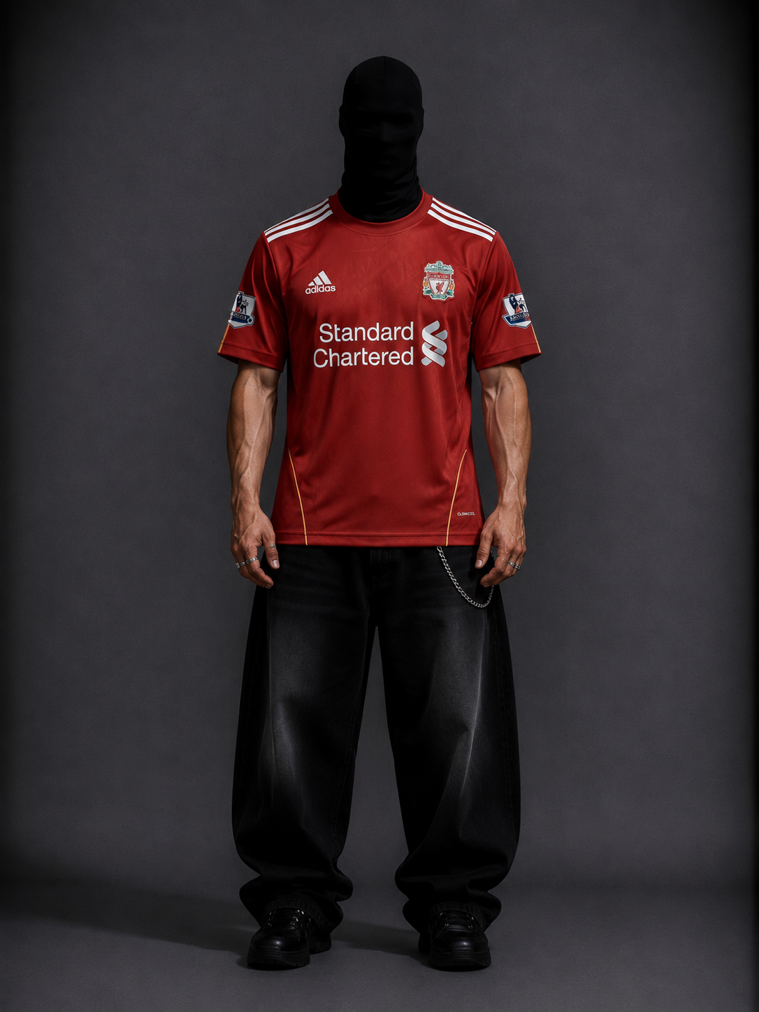 Liverpool FC home sqarez half sleeves retro